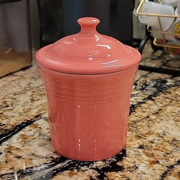 Fiesta 13 OZ Mini Canister 5 5/8 Inch Jam Jar Flamingo - Picture 4 of 4